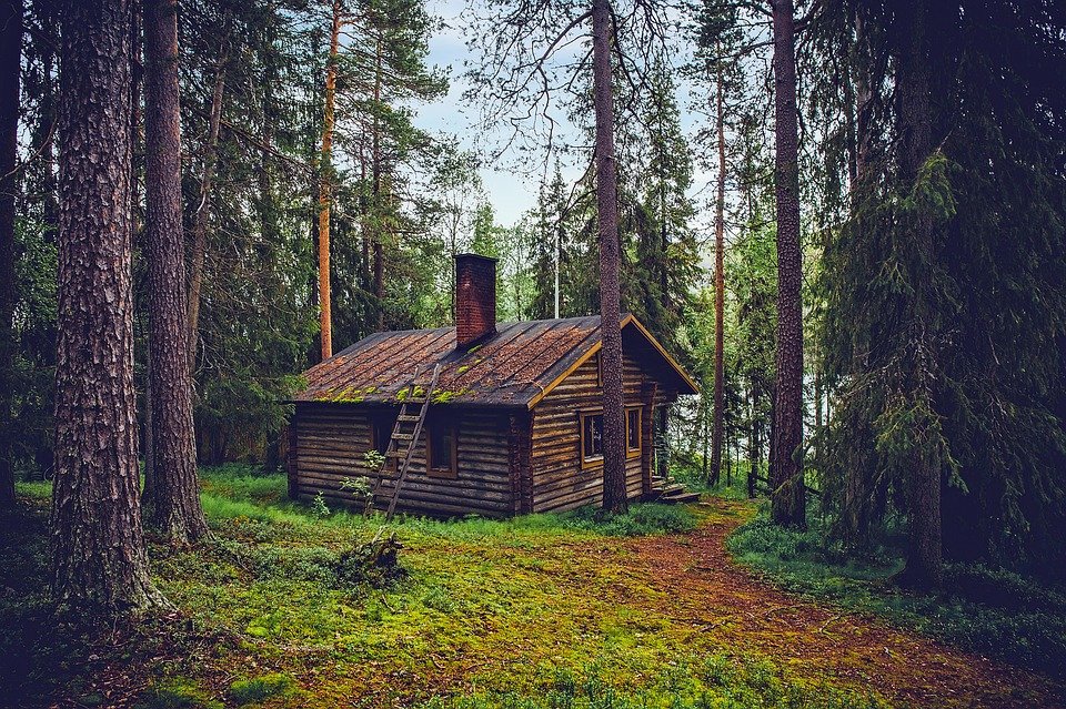 Lavenergihus af træ